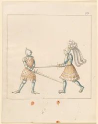Freydal, The Book of Jousts and Tournament of Emperor Maximilian I: Combats on Foot (Jousts) (Bind III): Plade 163