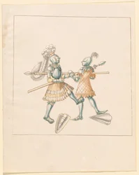 Freydal, The Book of Jousts and Tournament of Emperor Maximilian I: Combats on Foot (Jousts) (Bind III): Plade 151