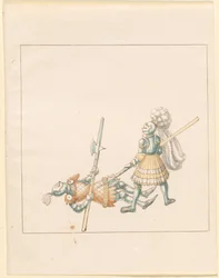 Freydal, The Book of Jousts and Tournament of Emperor Maximilian I: Combats on Foot (Jousts) (Bind III): Plade 145