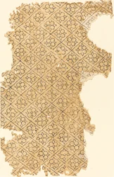 Ark med blomster- og diamantmønster