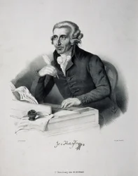 Portræt af komponisten Joseph Haydn 1732-1809