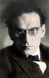 Portræt af Otto Klemperer (1885-1973), tysk dirigent.