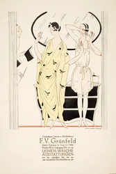 Annonce for "F.V. Grunfeld", fra Styl, pub.1922 (pochoir print)