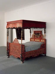 Seng af landgraveren Moritz med familievåben, ca. 1607