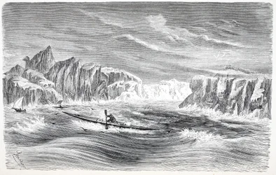 Bådture med kanoer, pub. London 1874