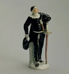 Kaptajn fra Commedia dellArte-serien af Wenzel Neu (d.1774), for Kloster-Veilsdorf-fabrikken, 1764-5 (porcelæn)