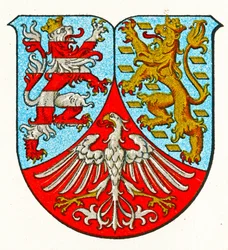 Hessen-Nassaus våbenskjold, ca. 1898