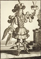 Kostume til en fjerhandler, pub. af Gerard Valck (16512-1726) c.1690