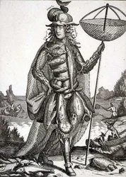 Kostume til en fisker, udgivet af Gerard Valck (1651-2-1726) ca. 1690 (stik)
