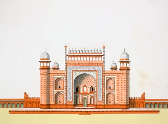 Indgang til Taj Mahal