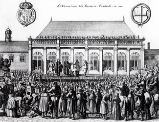 Henrettelse af Charles I (1600-49) i Whitehall, 30. januar 1649