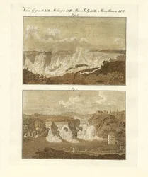 Falls (farvet gravering)