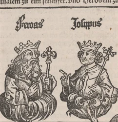 Fragment af illustration fra Nürnberg-krøniken