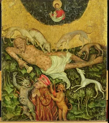 Lazarus og den rige mand, ca. 1400