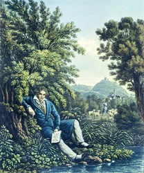 Ludwig van Beethoven ved en flod