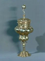 Luther Kalk, (forgyldt sølv)