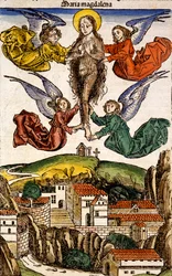 Maria Magdelena fra Liber Chronicarum af Hartmann Schedel, 1493