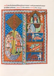Miniature fra Liber Scivias af Hildegard af Bingen, ca. 1175 (faksimile)