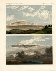 Skyernes naturhistorie (farvet indgravering)