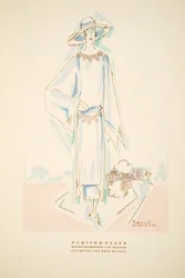Pariser Platz, sommer outfit af Hammer, fra Styl, pub.1922 (pochoir print)