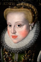 Portræt af ærkehertuginde Anne af Østrig (1573-1598), 18 år gammel