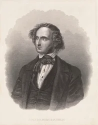 Portræt af Felix Mendelssohn (1809-47)