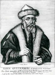 Portræt af Johannes Gutenberg