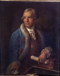 Portræt af den tyske komponist Christoph Willibald Gluck