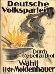 Plakat for det tyske folkeparti