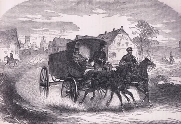 Preussisk militærpost, Cassells historie om krigen mellem Frankrig og Tyskland udgivet af Cassell and Company Limited, ca. 1890 (litho)