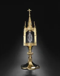 Relikvieskrin med Johannes Døberens tand, metalarbejde: 1375-1400