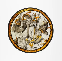 Roundel med Sankt Anthonys fristelse