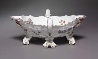 Saucebåd, lavet på Meissen Porcelænsfabrik, Tyskland, 1735-56