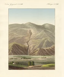 Schumla og dens indstillinger (farvet gravering)