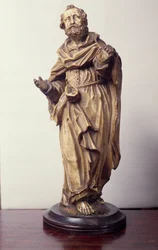 Statuette af en helgen, Nedre Rhinen (alabaster)