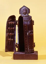 Statuette af den sorte jomfru fra Nürnberg, reduktion af en statue fra det 15. århundrede, brugt til at torturere heksene