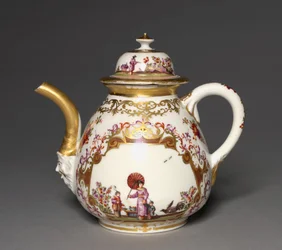 Tekande, Meissen Porcelænsfabrik, c.1723-24