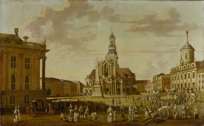 Alter Markt med Sankt Nikolaus-kirken og rådhuset, 1771