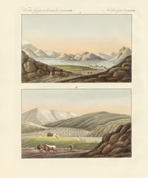 Genezareth Sø (farvet indgravering)