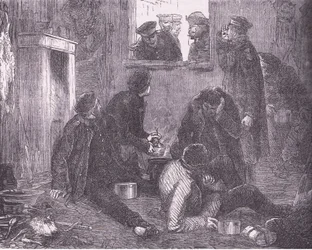 Kronprinsen af Preussen går rundt, Cassells historie om krigen mellem Frankrig og Tyskland udgivet af Cassell and Company Limited, ca. 1890 (litho)