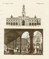 Stock of London (farvet gravering)