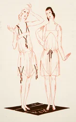 Undertøj fra Styl, pub.1922 (pochoir print)