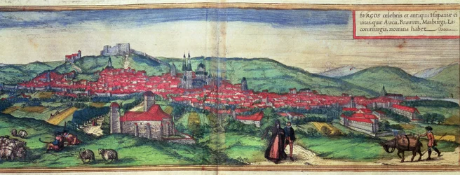 Udsigt over byen Burgos, fra værket 