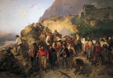 Garibaldi Wounded at Aspromonte, af Gerolamo Induno