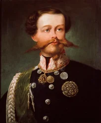Portræt af hertugen af Savoyen Vittorio Emmanuel II. 1848 (maleri)