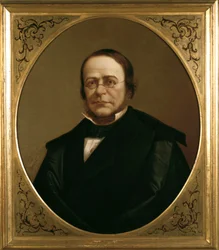 Portræt af den italienske politiker Camillo Benso, greve af Cavour