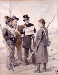 Risorgimento: De fem dage i Milano (Cinque giornate di Milano) (18.-22. marts 1848): dette er en af de første episoder af revolutionerne i 1848 (en del af den første italienske uafhængighedskrig), der oplevede milanesernes fremgang befolkningsoprør mod