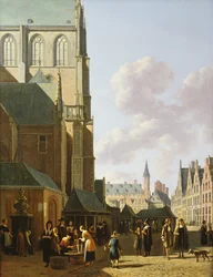 Grote Markt, Haarlem, set mod vest