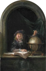 Astronom i et vindue