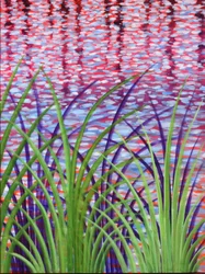 Creek Reeds 08, 2014 (akryl på lærred)